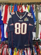 CAMISETA DE FUTBOL DE LOS PATRIOTAS DE NUEVA INGLATERRA NIKE 472802-419 talla L #80 AMENDOLA