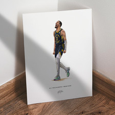 Tyrese Haliburton Poster Indiana Pacers Basketball 8x10 Print
