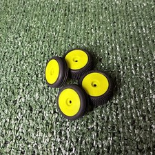 Losi LOS-1762 Tires Wheels Yellow Mounted: Micro-B