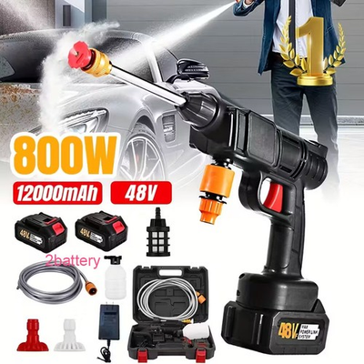 #ad Portable 800W Wireless High pressure Car Washing Gun with 30Bar Powerful Spray $34.98