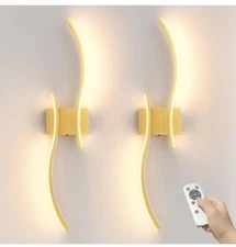 Battery Operated Wall Sconces Set of Two, 27.6 inch Wireless Wall Sconce