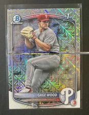 2025 Bowman Draft Chrome Gage Wood Mojo Refractor #BDC-4 Phillies