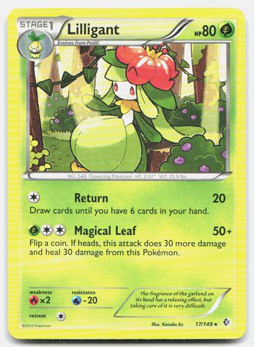 Boundaries Crossed Lilligant 17/149 Moderately Played Pokemon R Tcg Card