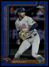 2025 Topps Pro Debut #PD-157 Brandon Sproat Blue Foil #/150