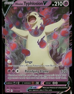 Hisuian Typhlosion V SWSH10: Astral Radiance 053/189 Pokemon TCG