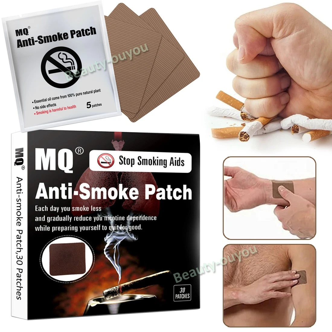 Patchs d'aide à l'arrêt du tabac