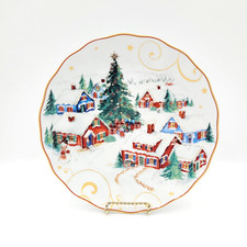 1 Williams Sonoma Twas The Night Before Christmas Snowy Village Salad Plate