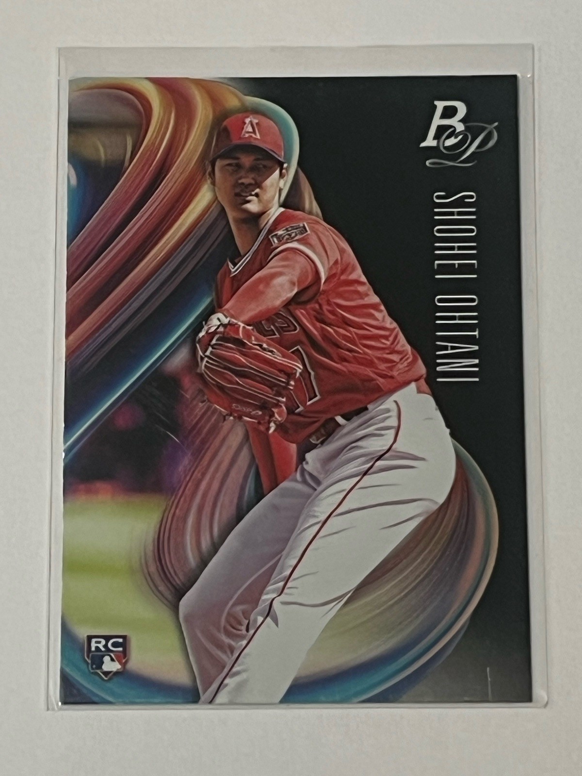2018 Bowman Platinum Base Shohei Ohtani #34 Sky Blue Pitching (RC)