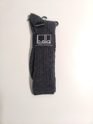 b.ella - Woman's socks - charcoal- ruth #2414- Cashmere - Made in USA**O30**