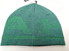 Under Armour Mens Knit Beanie Green Neon Reversible Winter Hat NWT One Size