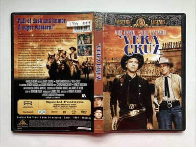 Vera Cruz (DVD, 1954) Gary Cooper - Burt Lancaster - Great Condition w/Insert