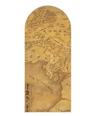 Lord of the Rings Map Backdrop Single Pappaufsteller (185cm)