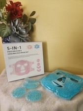 5-in-1 Piece Reuseable Cooling Face Mask Set