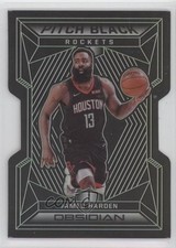 2019 Panini Obsidian Pitch Black Electric Etch Green 3/25 James Harden #25 7y2
