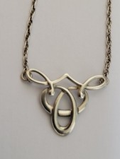 Vintage Ola Gorie Tudor Design Sterling Silver 18 ins Necklace