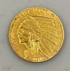 1915 US $2.50 Gold Indian Coin .1209AGW cleaned L25100
