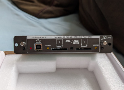 Behringer X-LIVE - Multitrack recording/ Erweiterungskarte für X-32