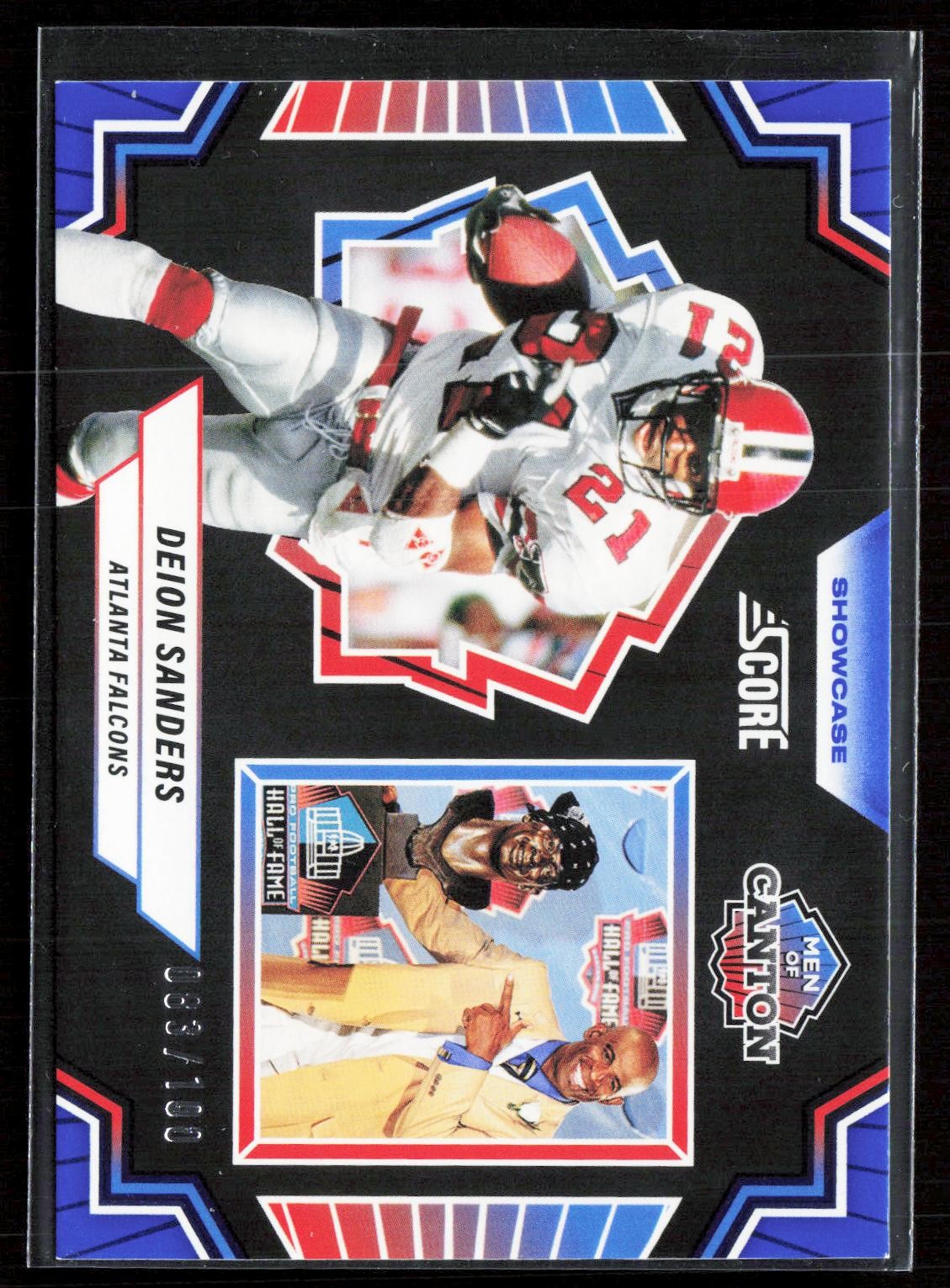 2025 Score #7 Deion Sanders Men of Canton Showcase #/100