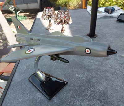 Electric Lightning Aircraft Large Desktop Display Model in RAF Livery
