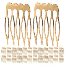 100 Pcs Diy Crown Combs Plain Hair Accessories Decorative Blank Veil