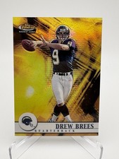 2001 Topps Finest Drew Brees Rookie Card Chargers Saints HOF #127 /1000 (RC). rookie card picture