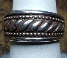 Sterling Silver 925 Ring Band Size 7