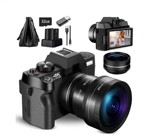 NBD 4K Ultra HD 48MP Digital All-in-One Vlogging Camera Wide Angle Autofocus 16X