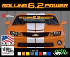 Fit Chevrolet Camaro Ss Rs Zl1 Wheels Windshield Decal Sticker Convertible Tire
