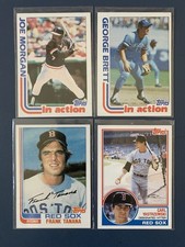 1982-1984 Topps (9) Baseball Card lot many  HOF Players 7 of 9 (ExMT/NM)