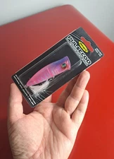 Deps PulseCod Topwater Popper, 3.15" (8 cm), 1/2 oz. (16 g.), Pink Scale Color