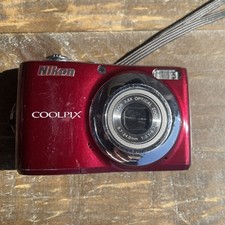 Nikon COOLPIX L22 12.0MP Digital Camera - RED - For Parts / Repair - READ