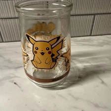 Welch's 1999 Nintendo Pokemon Pikachu #25 Glass Jelly Jar