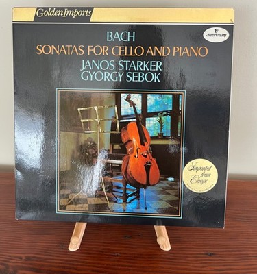Bach Sonatas for Cello and Piano, Janos Starker George Sebok, Imported, NM Vinyl