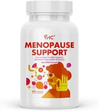 Menopause Support Supplement Hot Flash Relief w/ Soy Isoflavones & Black Cohosh