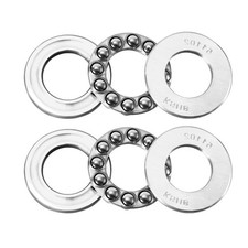 2 Sets 15mm x 28mm x 9mm 51102 Single Direction Thrust Ball Bearing Chrome Steel