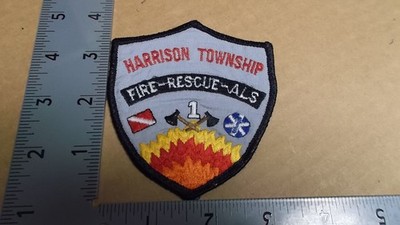 Harrison Township Fire Rescue ALS Patch~Michigan~MI~Advanced Life Support~Worn~