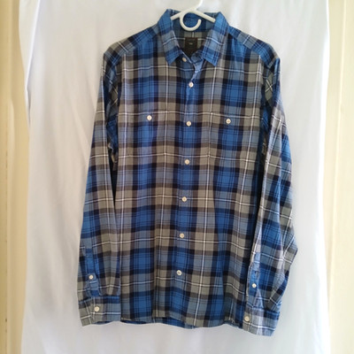 Gap Designed & Crafted Plaid Flannel Casual Shirt Size Large