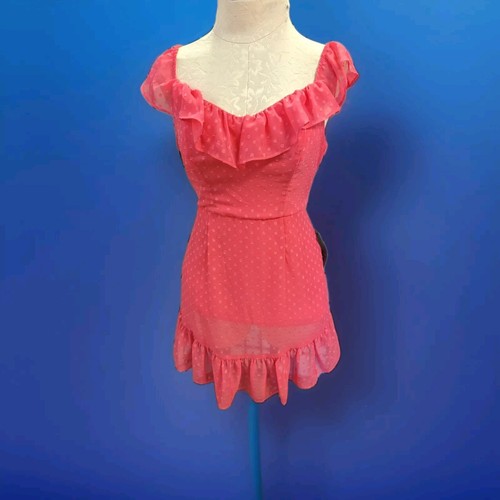 NWT B Smart Womens Pink Sleeveless Sweetheart Neck Mini Dress Size 9 BarbieCore - Picture 1 of 12