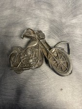 Bergamot Brass Works 1979 Motorcycle Belt Buckle I-39 Made In USA