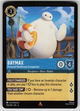 Baymax - Personal Healthcare Companion Azurite Sea 156/204 Disney Lorcana TCG NM