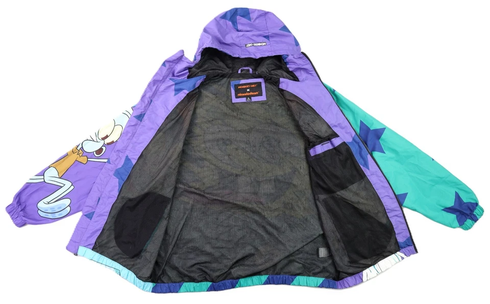 Chaqueta cortavientos Bob Esponja alfombra XL para adultos de Nickelodeon solo para miembros Foto 2 de 4
