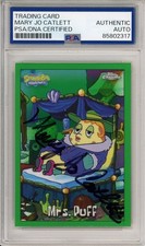 2025 TOPPS CHROME GREEN SPONGEBOB MRS PUFF SIGNED MARY JO CATLETT PSA DNA AUTO
