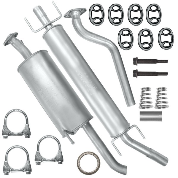Auspuffanlage SchalldäMpfer Auspuff FüR Opel Astra G 2 1.6 1.8 2.0 Kombi Caravan-image