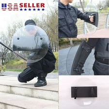 6mm Round Hand-held Shield Cosplay Security Protection Plastic Shield Φ50cm