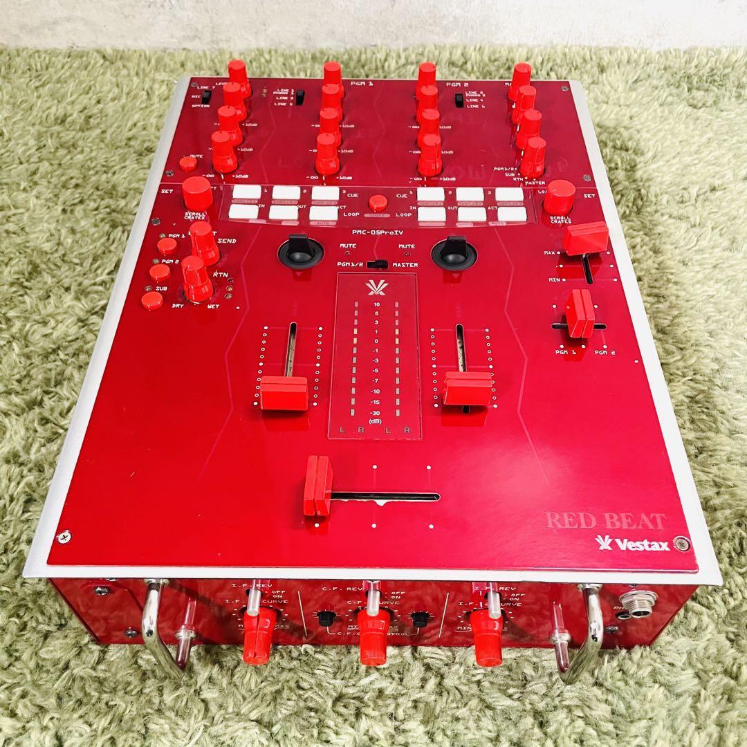 Vestax PMC-05 Pro IV Red DJ Mixer Mixing Controller from JP Vestax PMC-05 Pro IV Red DJ Mixer Mixing Controller from JP