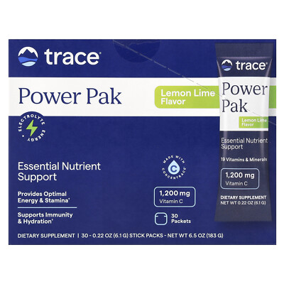 Power Pak, Lemon Lime, 30 Stick Packets, 0.22 oz (6.1 g) Each