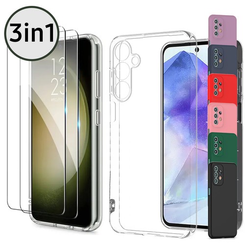 Hülle + 2x Schutzglas 9H für Samsung Galaxy S24 Ultra Plus 5G Handy Case Cover - Bild 1 von 20