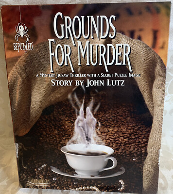 Grounds For Murder A Mystery Jigsaw Thriller Story John Lutz 1000 Pcs Bepuzzled