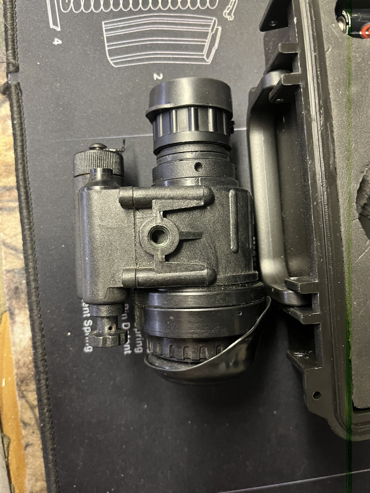 Bering Optics GT14 Night Vision Monocle Gen 2+ White Phosphor W/mount