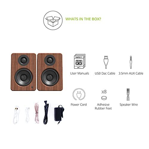 Kanto YU2MB PC Gaming Desktop Speakers | 3" Composite Drivers Assorted Colors - Picture 72 of 82